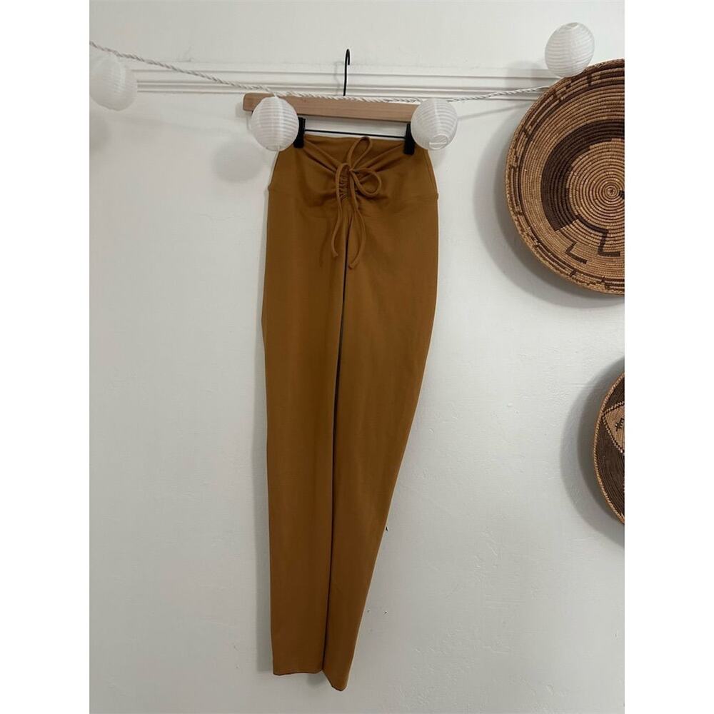 Pink Women's High Waist Legging Brown Size XS Casual Tapered NWT